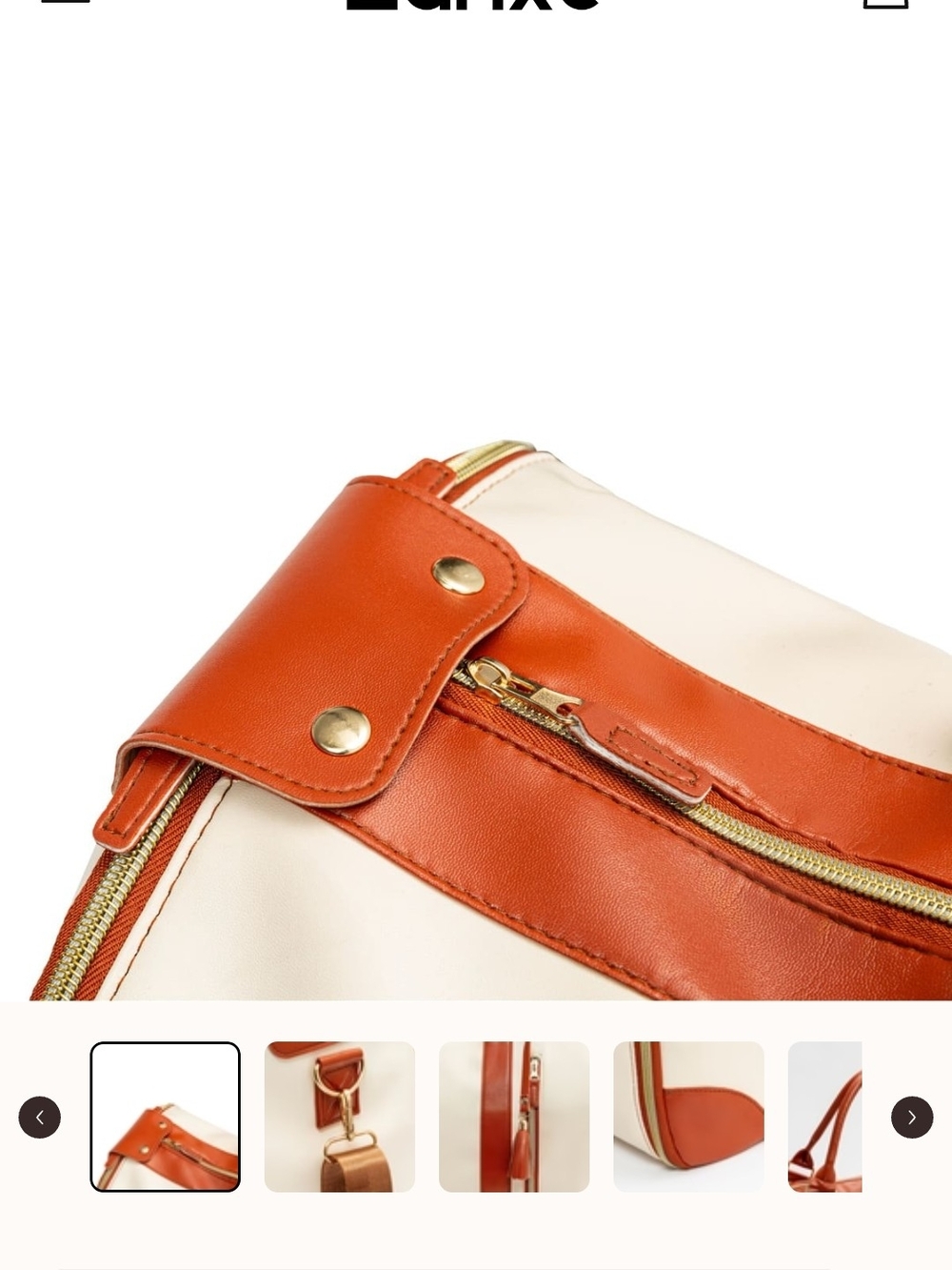 Classic Cream and Brown Luhxe Travel Bag w/ Wheels!-Luhxe Travel Bag 2.0- NWT - Picture 3 of 10